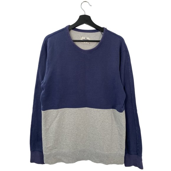 Reigning Champ two tone sweatshirt gray / blue - Picture 1 of 4